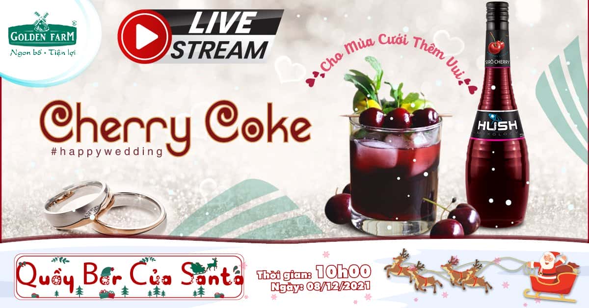 CÁCH PHA CHERRY COKE “SANG CHẢNH” TẠI NHÀ