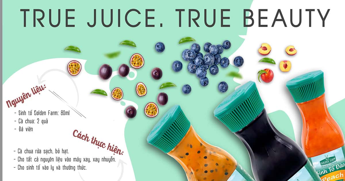 SINH TỐ CÀ CHUA MIX CHO NGÀY PHỤ NỮ VIỆT NAM