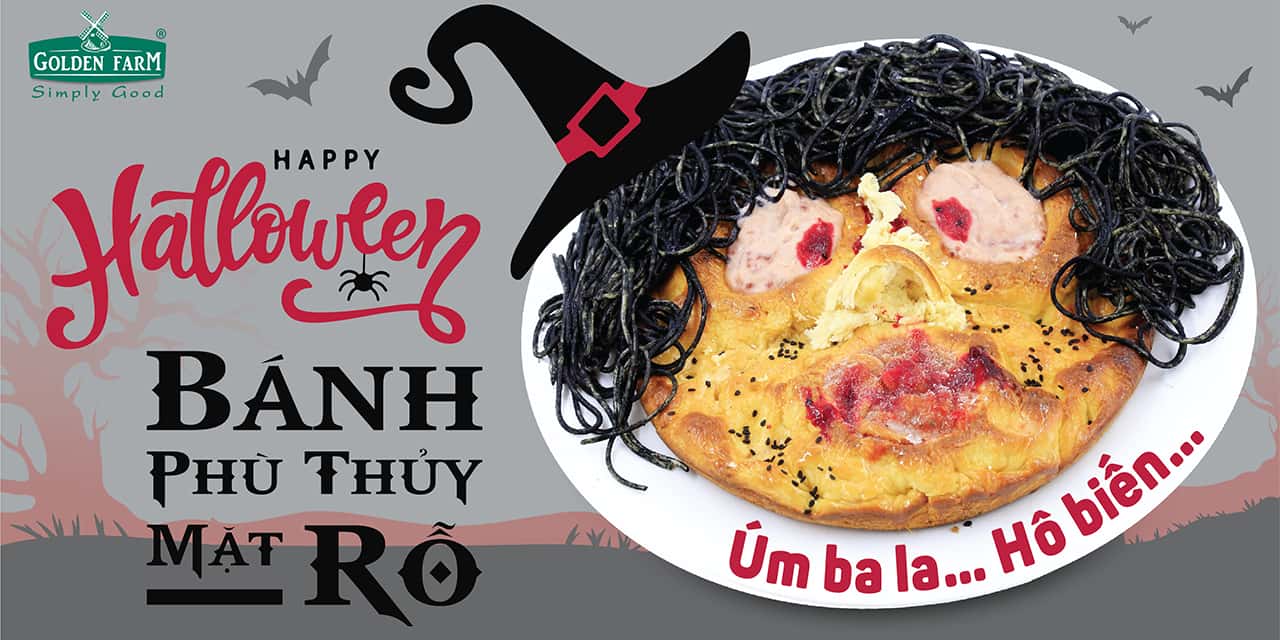 BÁNH PHÙ THỦY MẶT RỖ ĐÓN HALLOWEEN