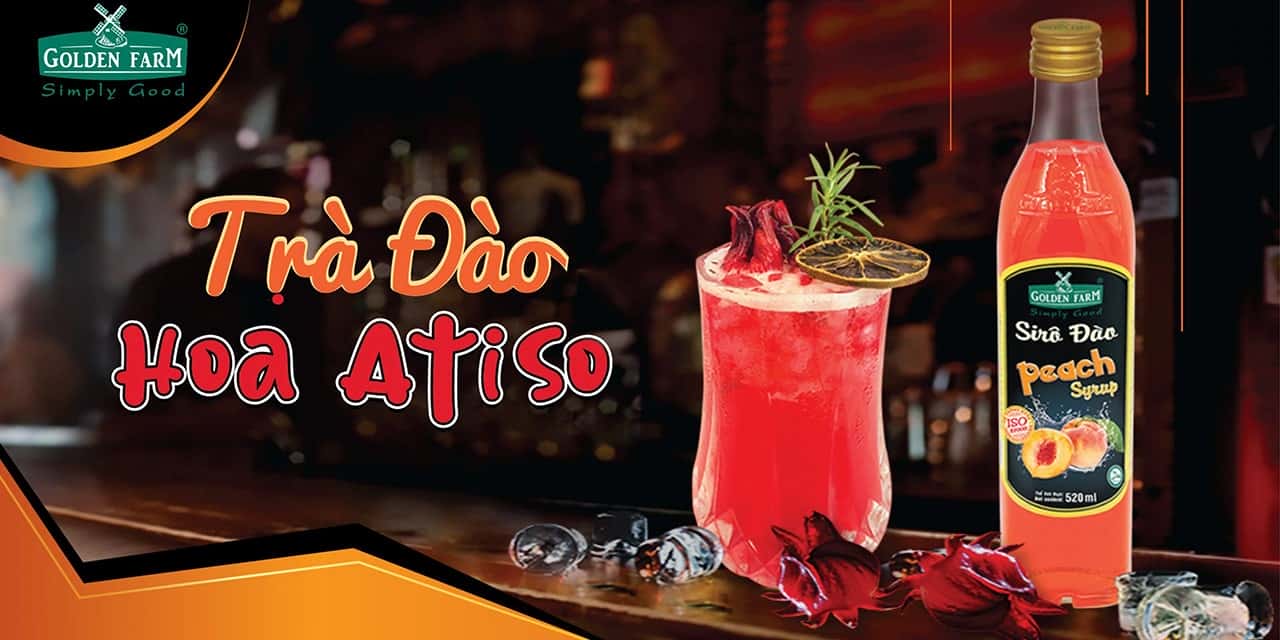 TRÀ ĐÀO HOA ATISO SẢNG KHOÁI NGÀY HÈ