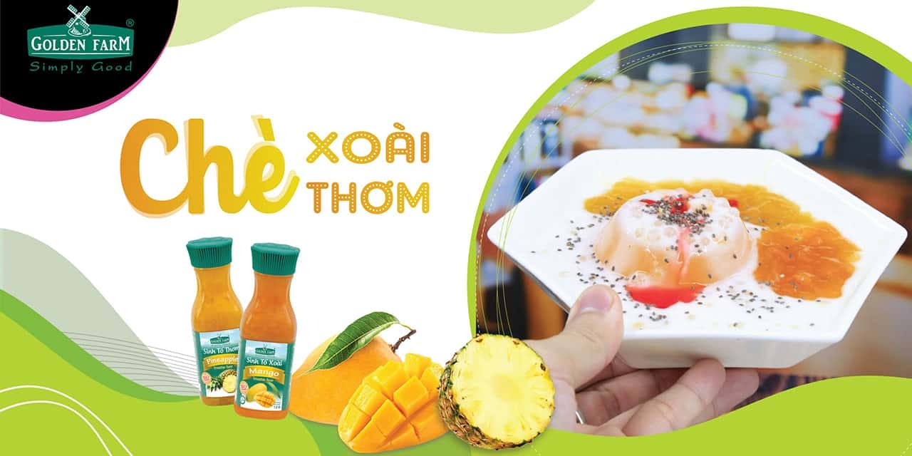 NẾM TRỌN VỊ HÈ TRONG LY CHÈ XOÀI THƠM MÁT