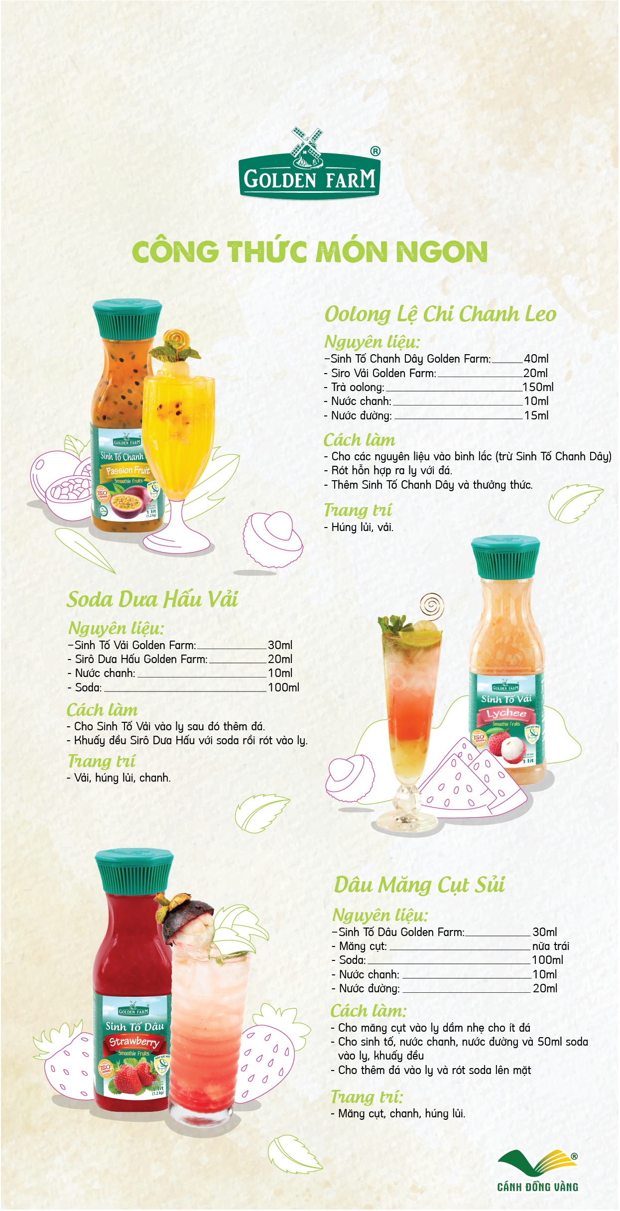 Qrcode Menu Olong Le Chi Golden Farm 2023