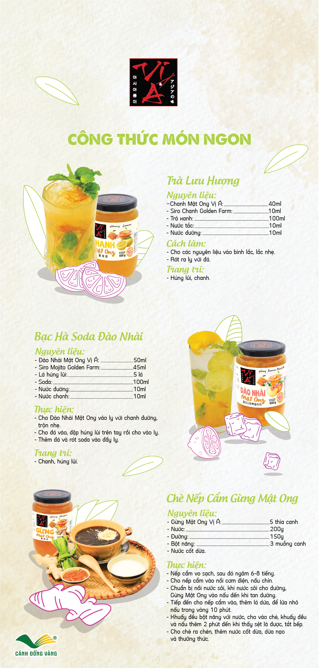 Qrcode Menu Tra Luu Huong Golden Farm 2023