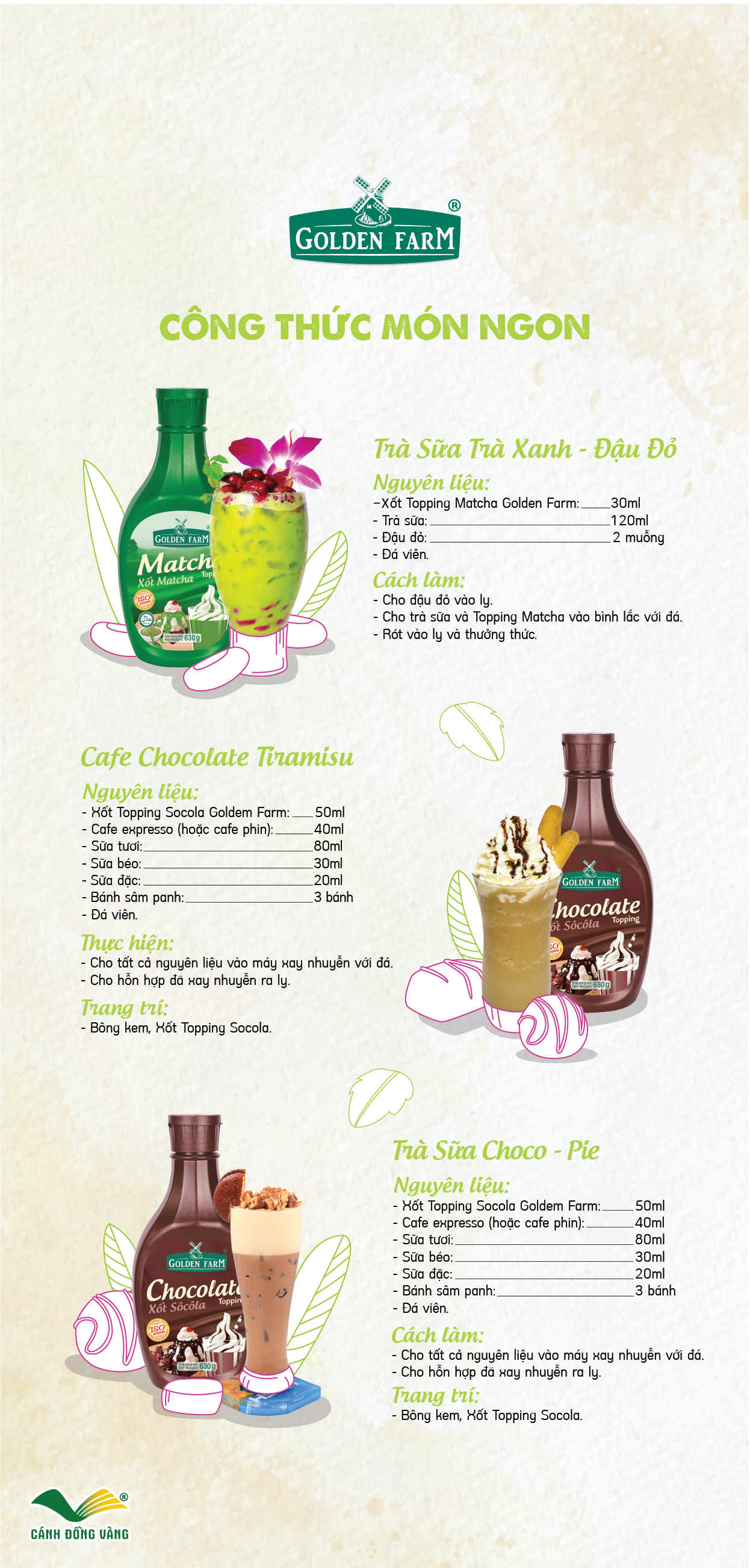 Qrcode Menu Tra Sua Golden Farm 2023