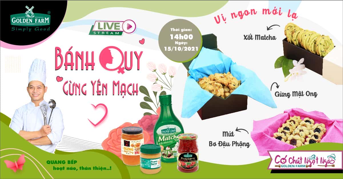 Bánh Quy Gừng Yến Mạch Thơm Giòn, Bổ Dưỡng