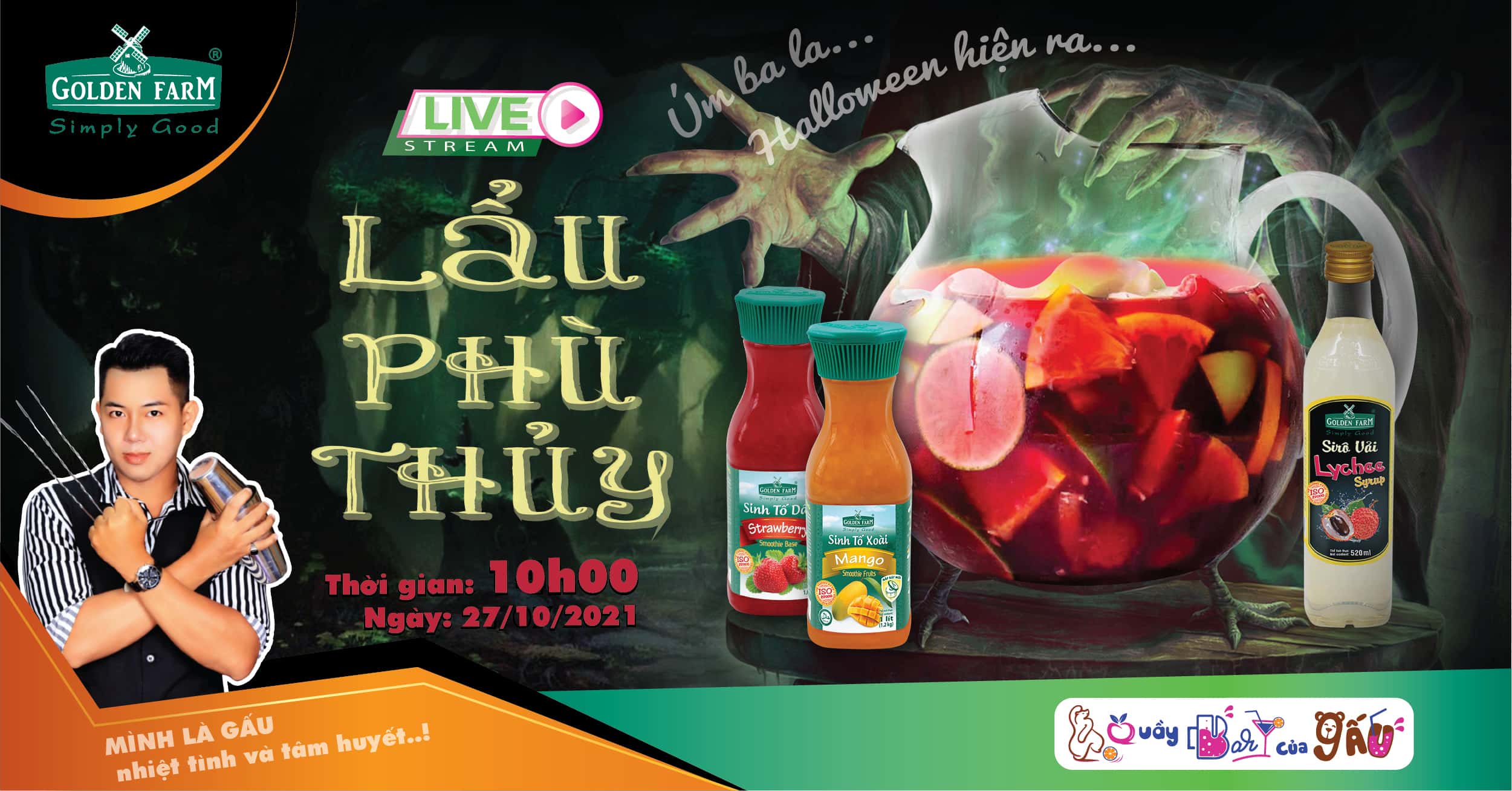 LIVESTREAM: LẨU PHÙ THỦY ĐÓN HALLOWEEN