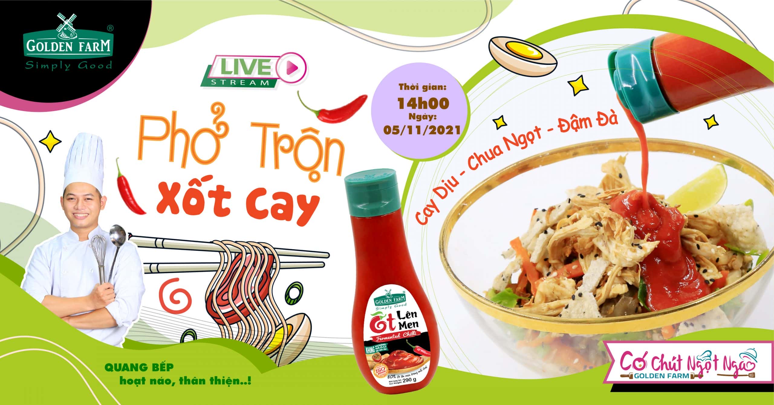 LIVESTREAM: PHỞ TRỘN XỐT CAY LẠ MÀ NGON