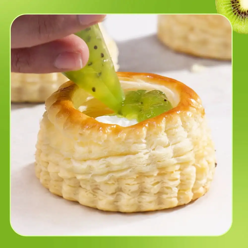 Chia sẻ công thức bánh ngàn lớp kiwi