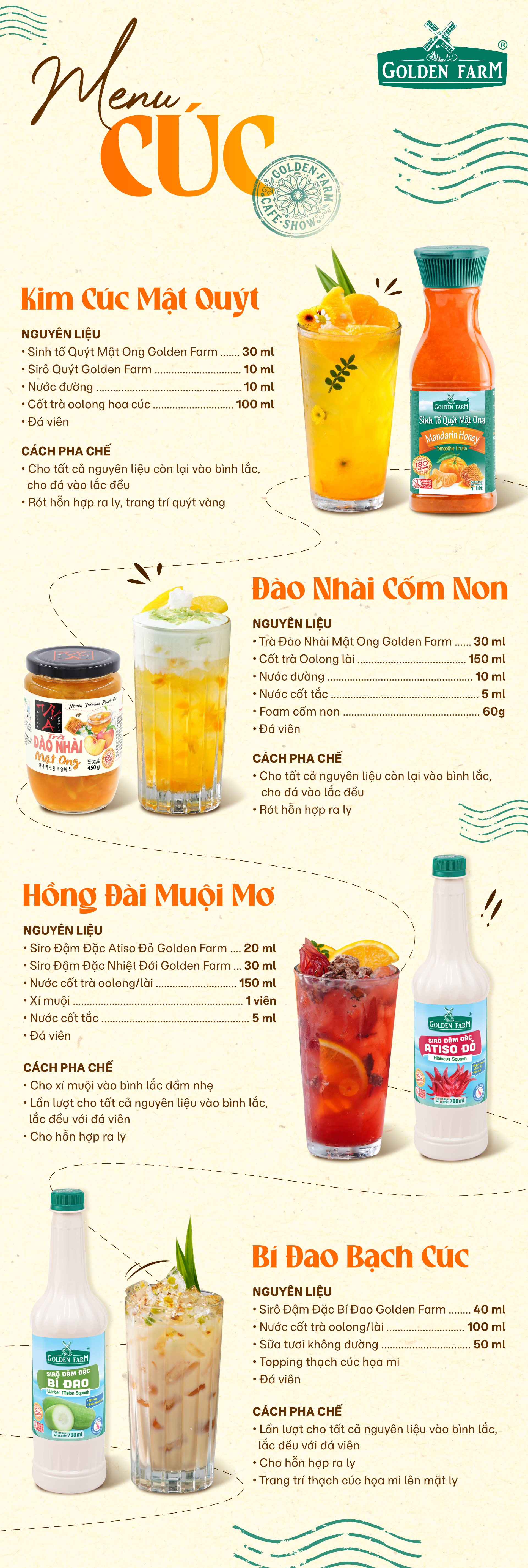 Menu nước – Cafeshow