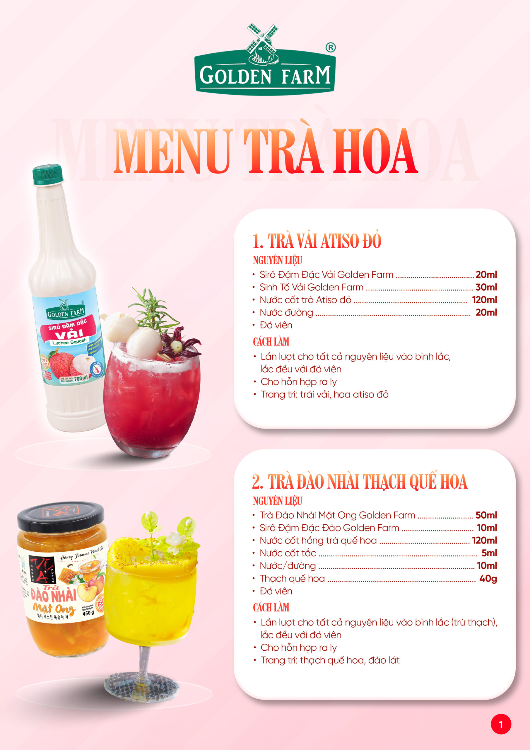 Menu Trà Hoa