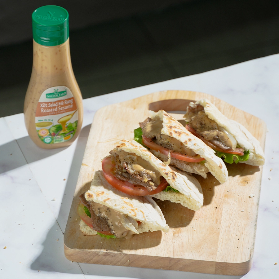 Pizza Kẹp Thịt Bò Chay