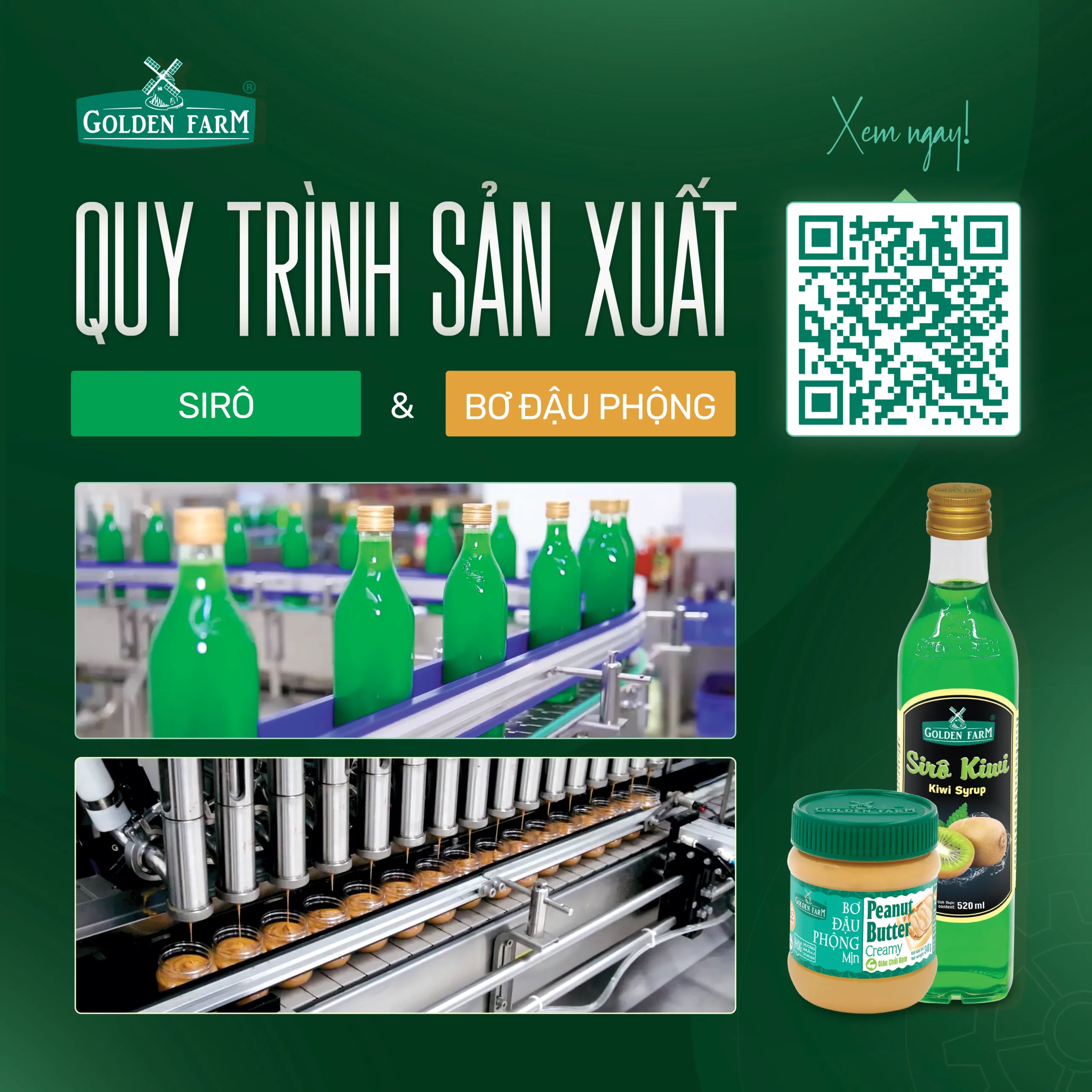 Quy Trình Sản Xuất Bơ Đậu Phộng Và Sirô