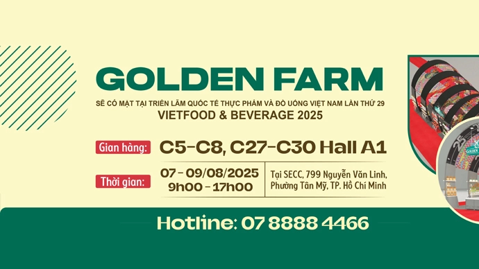 Golden Farm – Bứt phá ấn tượng tại Vietfood & Beverage Propack Vietnam 2025