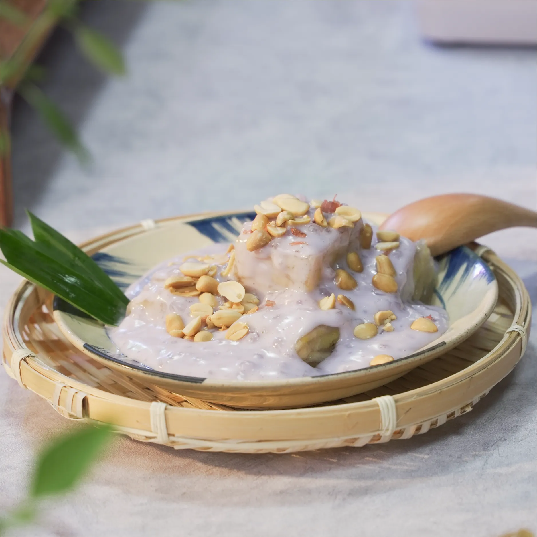 Chè Chuối Hấp Cốt Dừa Khoai Môn