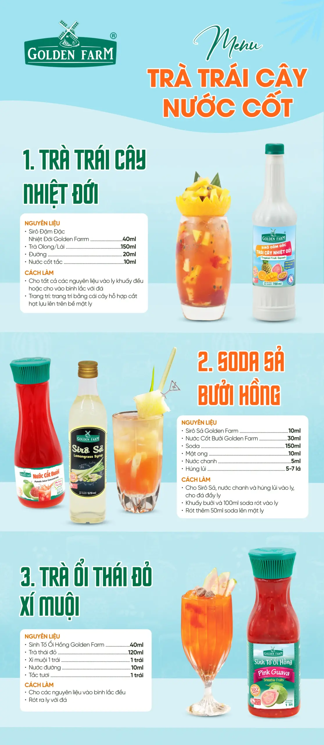 Trà trái cây – Nước cốt