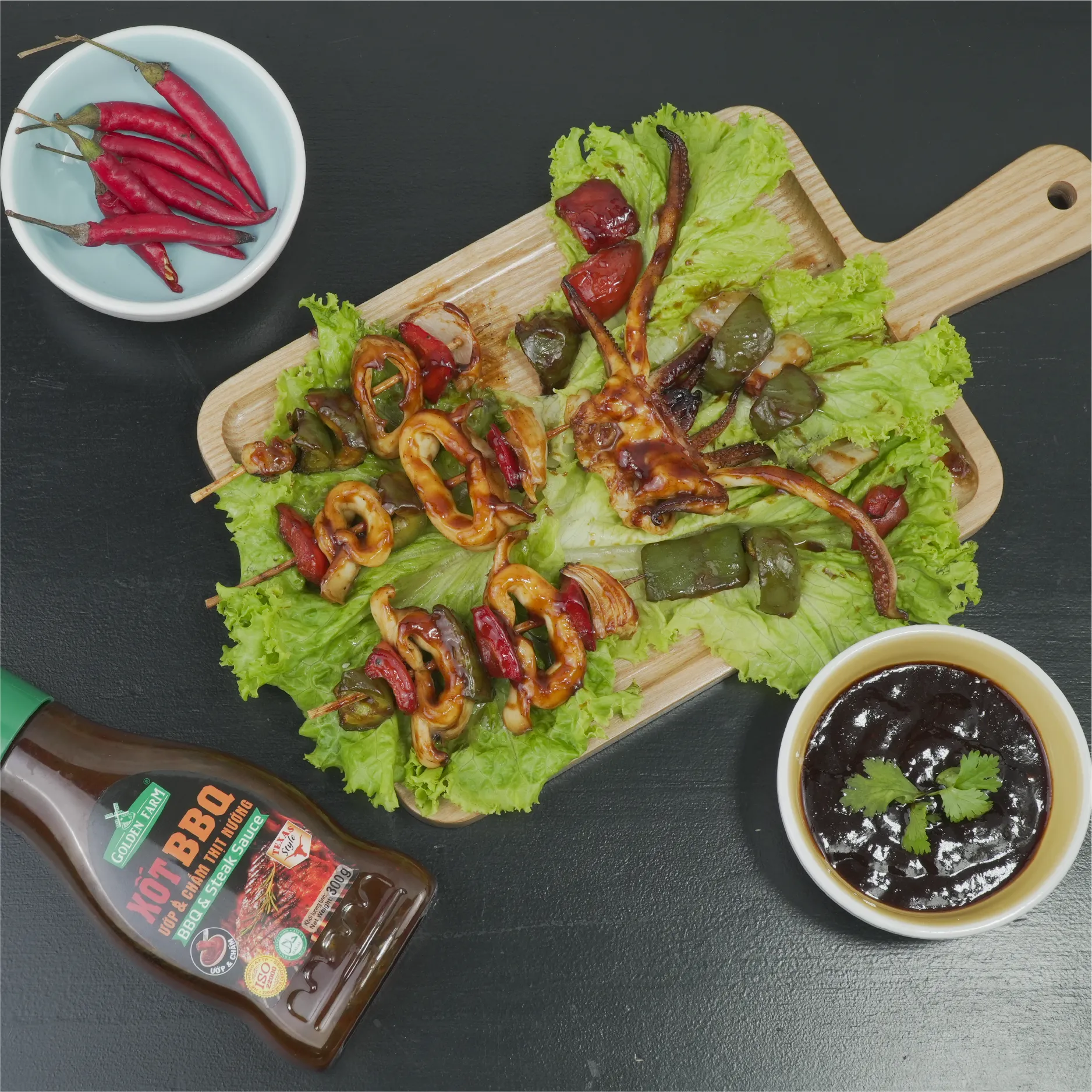 Mực Nướng Xốt BBQ