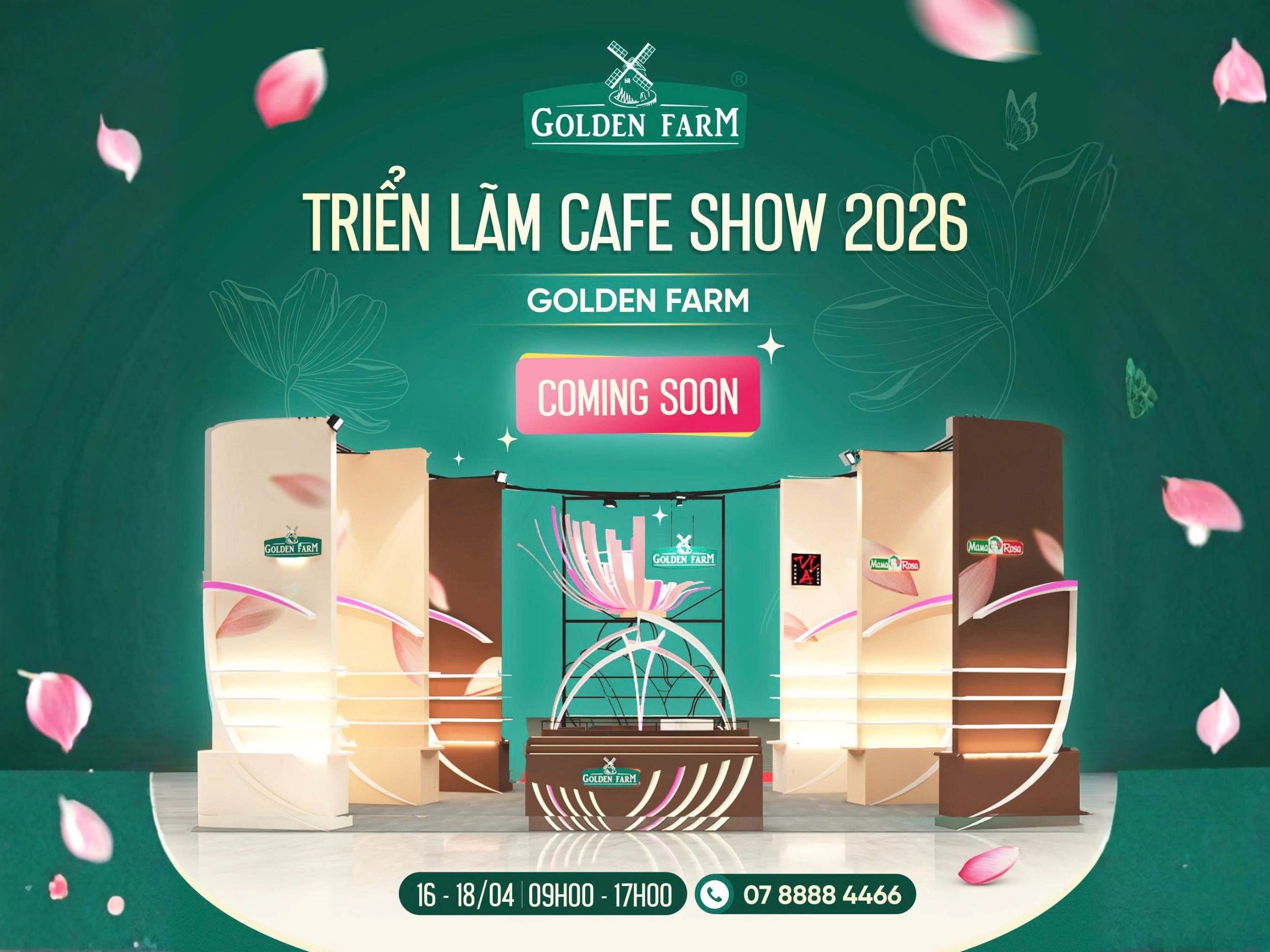 KHÁM PHÁ GIẢI PHÁP F&B TOÀN DIỆN CÙNG GOLDEN FARM TẠI TRIỂN LÃM CAFE SHOW VIỆT NAM 2026